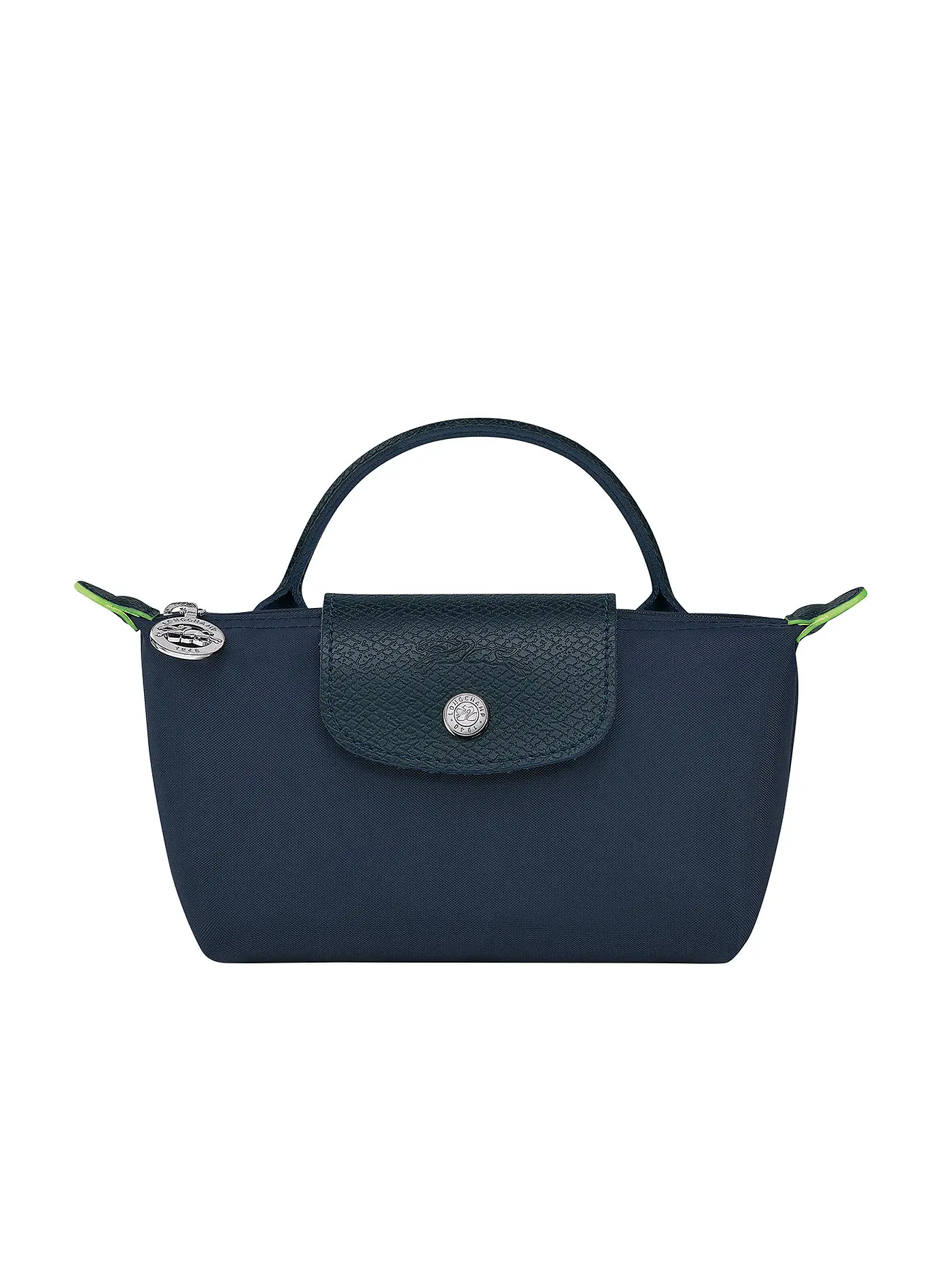 LONGCHAMP | Le Pliage Green Pochette mit Henkel, Black | dunkelblau